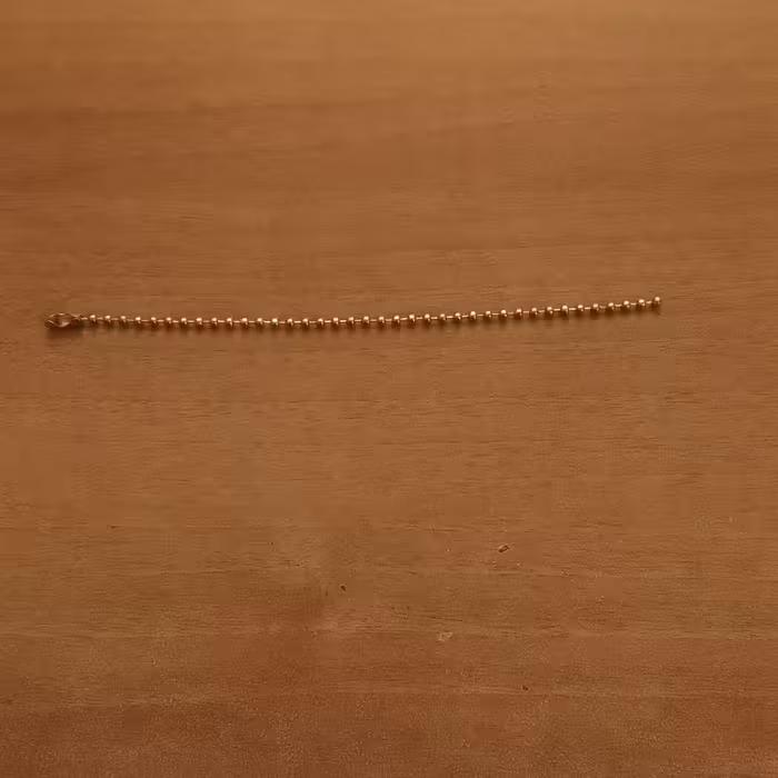 دستبند ساچمه ای طلایی استیل 15 سانت زنجیر ساچمه ای جنگی زنانه مردانه