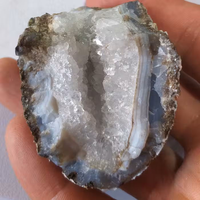 راف عقیق آمیتیست کمرنگ با کیفیت و زیبا(r23)