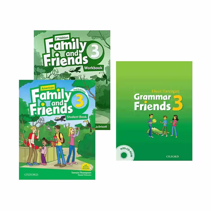 پک امریکن فمیلی اند فرندز 3 ویرایش دوم   کتاب گرامر | American Family and Friends 3 2nd Edition   Grammar Book Pack | خرید کتاب زبان | خرید لوازم التحریر | چی کتاب | بالاترین تخفیف و ارسال رایگان