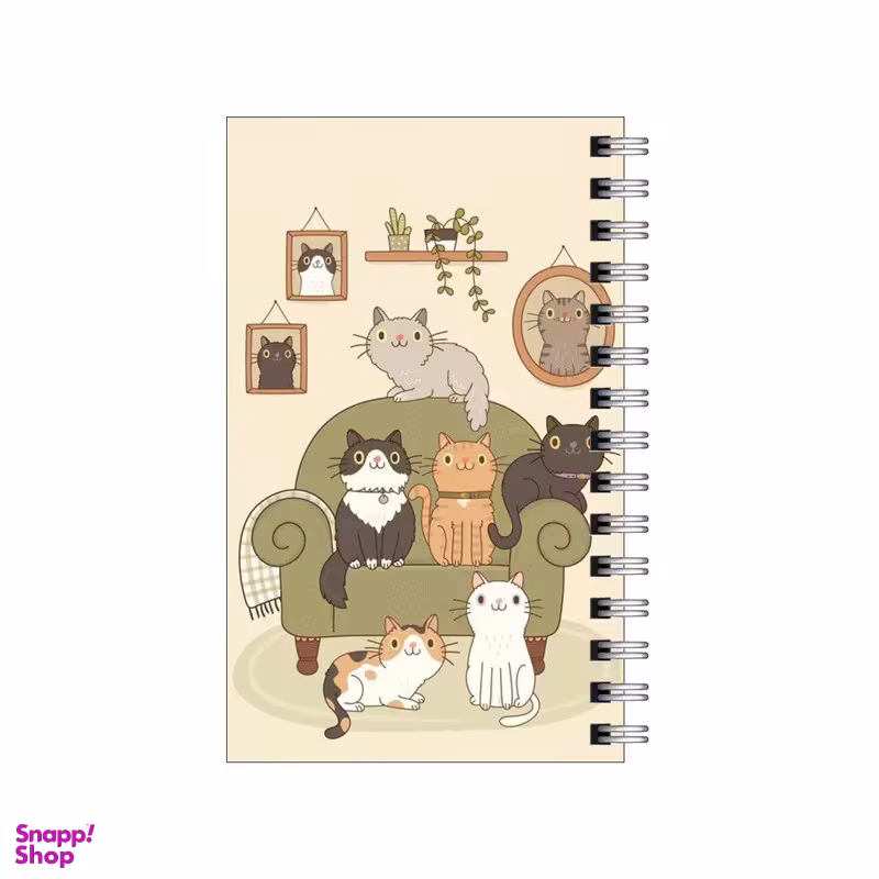 دفترچه یادداشت ۶۰ برگ مدل To Do List طرح هتل گربه ها کد 5892337