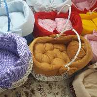 گهواره حصیری مرواربافی محصول صنایع دسای استان ملایر بسیارمحکم وبادوام وقابل حمل برای نوزاددلبندشما