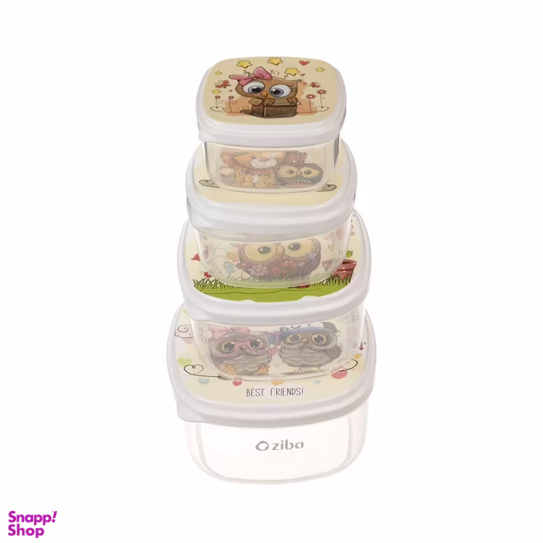 ظرف نگهدارنده زیبا کد 002 مجموعه 4 عددی