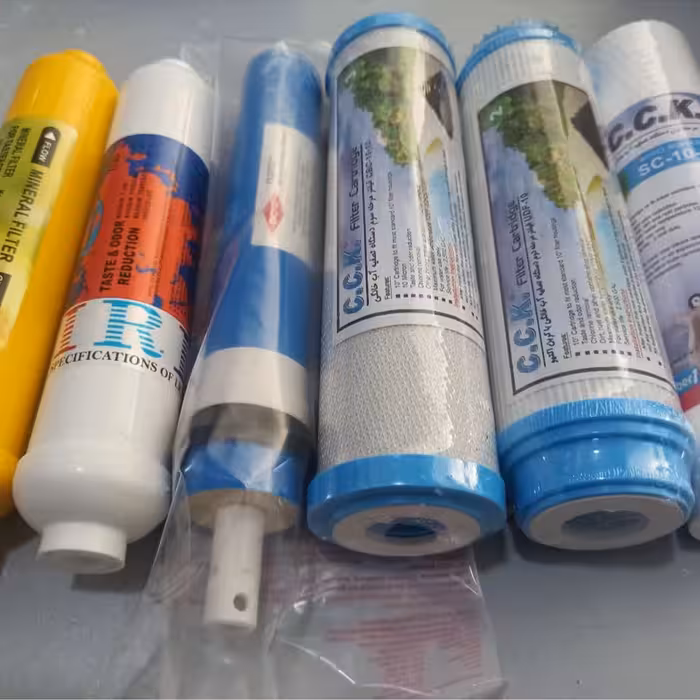 پک  کامل فیلتر دستگاه تصفیه آب خانگی (مرحله 1-2-3-4-5-6)ارسال با پست