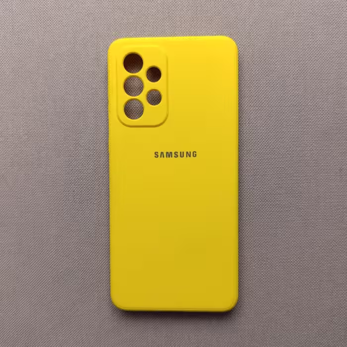 گارد  -  قاب  -  کاور سیلیکونی زرد مناسب برای سامسونگ Galaxy A33 - (a33) - (آ33)