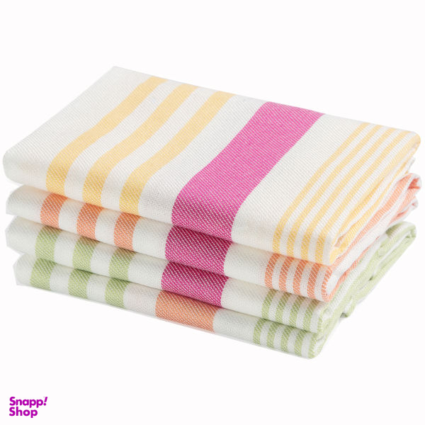 دستمال آشپزخانه ابراهیمی یزد مدل R06 مجموعه 4 عددی