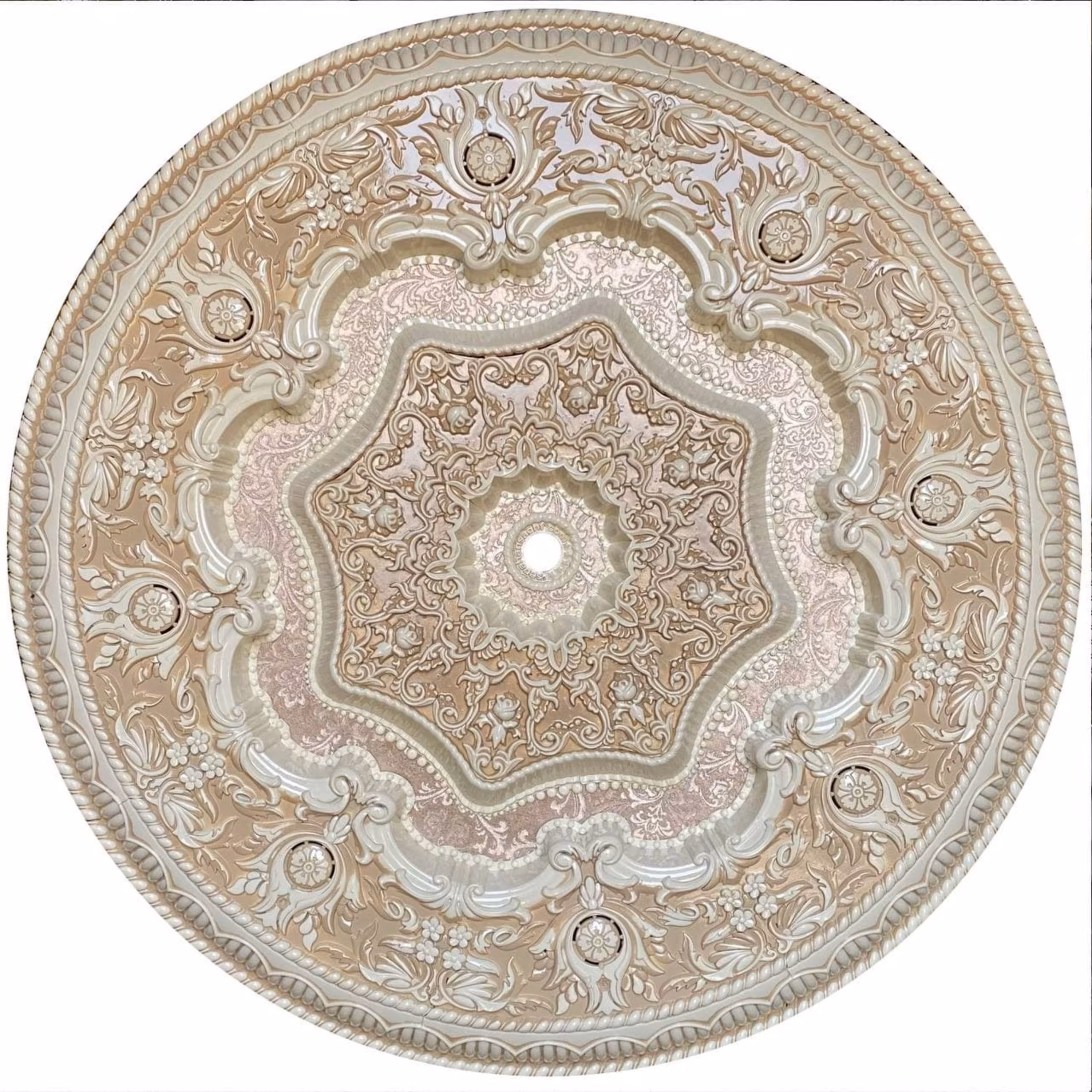 گل سقفی دایره  106 سانتی متری  شمسه اوکتا کد  394 ( ارسال پسکرایه) میباشد.