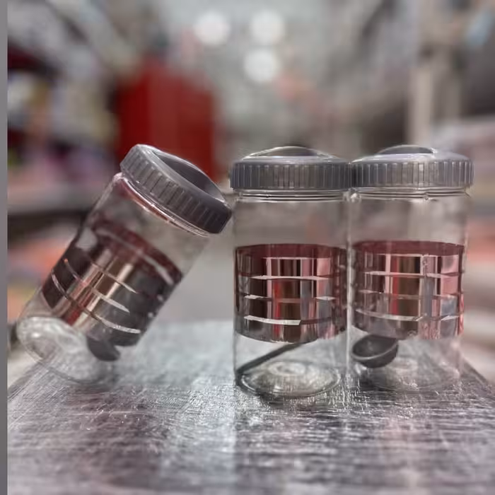 مجموعه سه عددی بانکه دور تقره ای با قاشق سایز 2