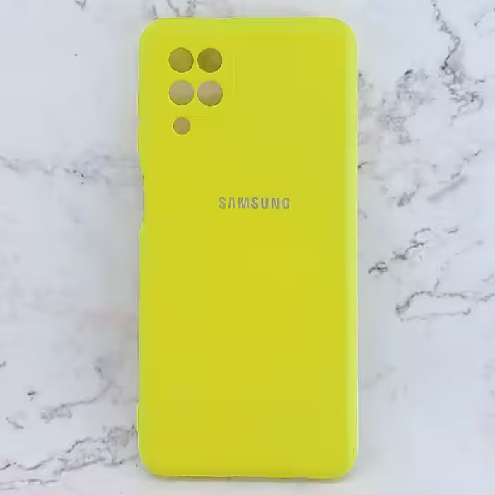 کاور سیلیکونی رنگی مدل TPN مناسب برای گوشی موبایل سامسونگ Galaxy A12 - زرد