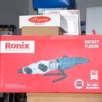 اتو لوله مارک رونیکس کد 4404 با لوازم دستکش آچار متر صفحه یدکی سیم سیار  قیچی و لقمه های بیشتر 