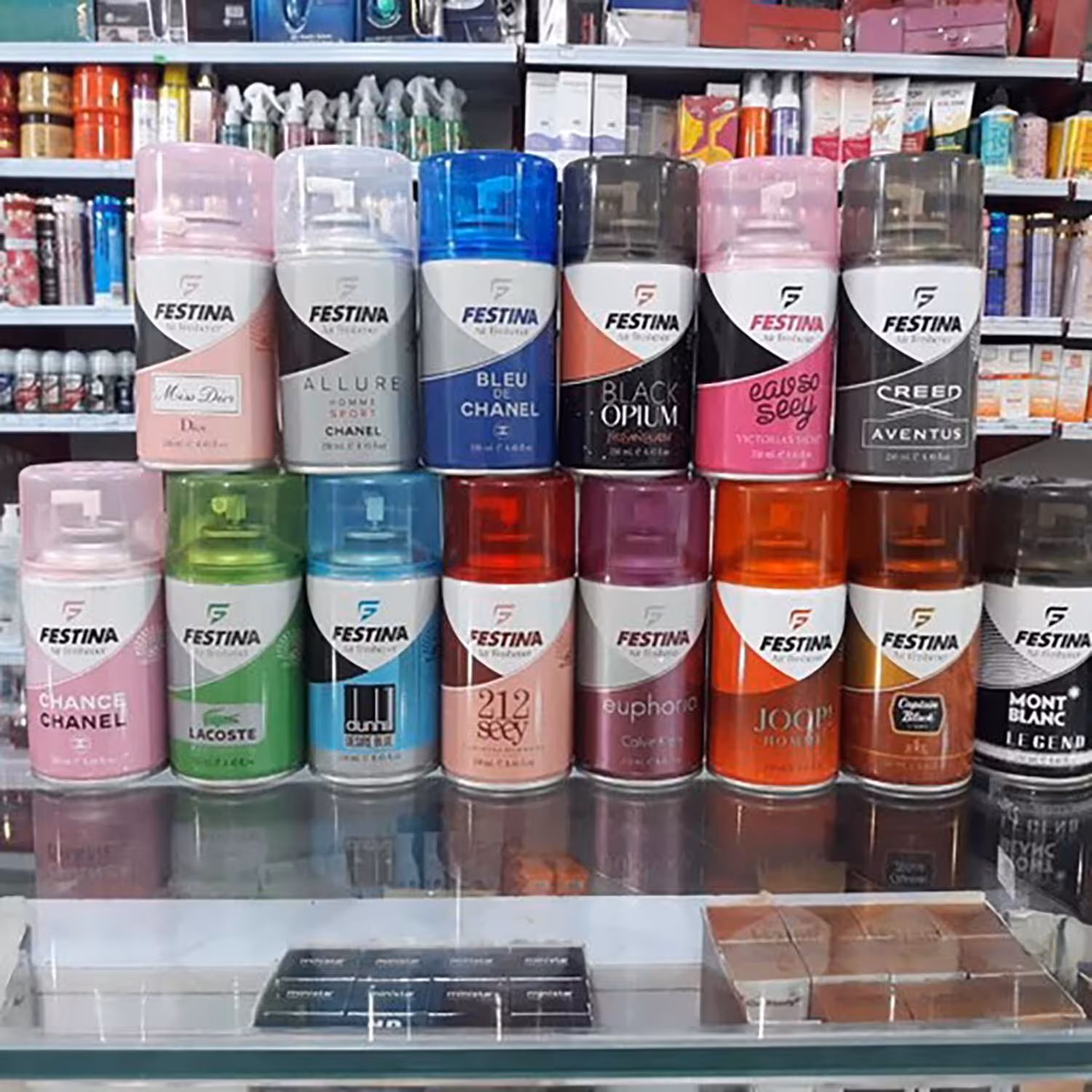 اسپری فستینا خوشبوکننده هوا کپسول یدک دستگاه مجموعه کارتنی  24عددی  FESTINA