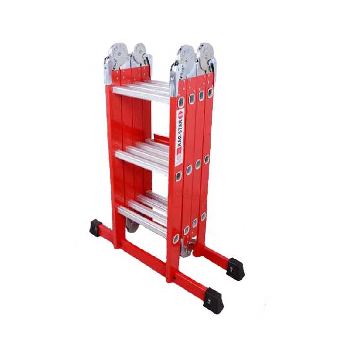 نردبان آلومینیومی مدل فراز چهار تکه 12 پله (ارسال پس کرایه و به عهده مشتری)