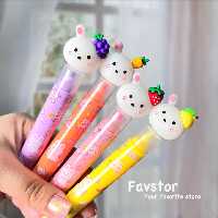 هایلایتر 3 رنگ طرح خرگوش میوه‌ای کد MD-180