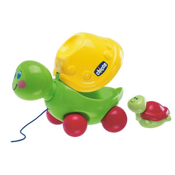 اسباب بازی چیکو  اموزشی لاک پشت چندکاره و نخ کش  چیکو  مناسب برای سنین یکسال به بالا  chicco