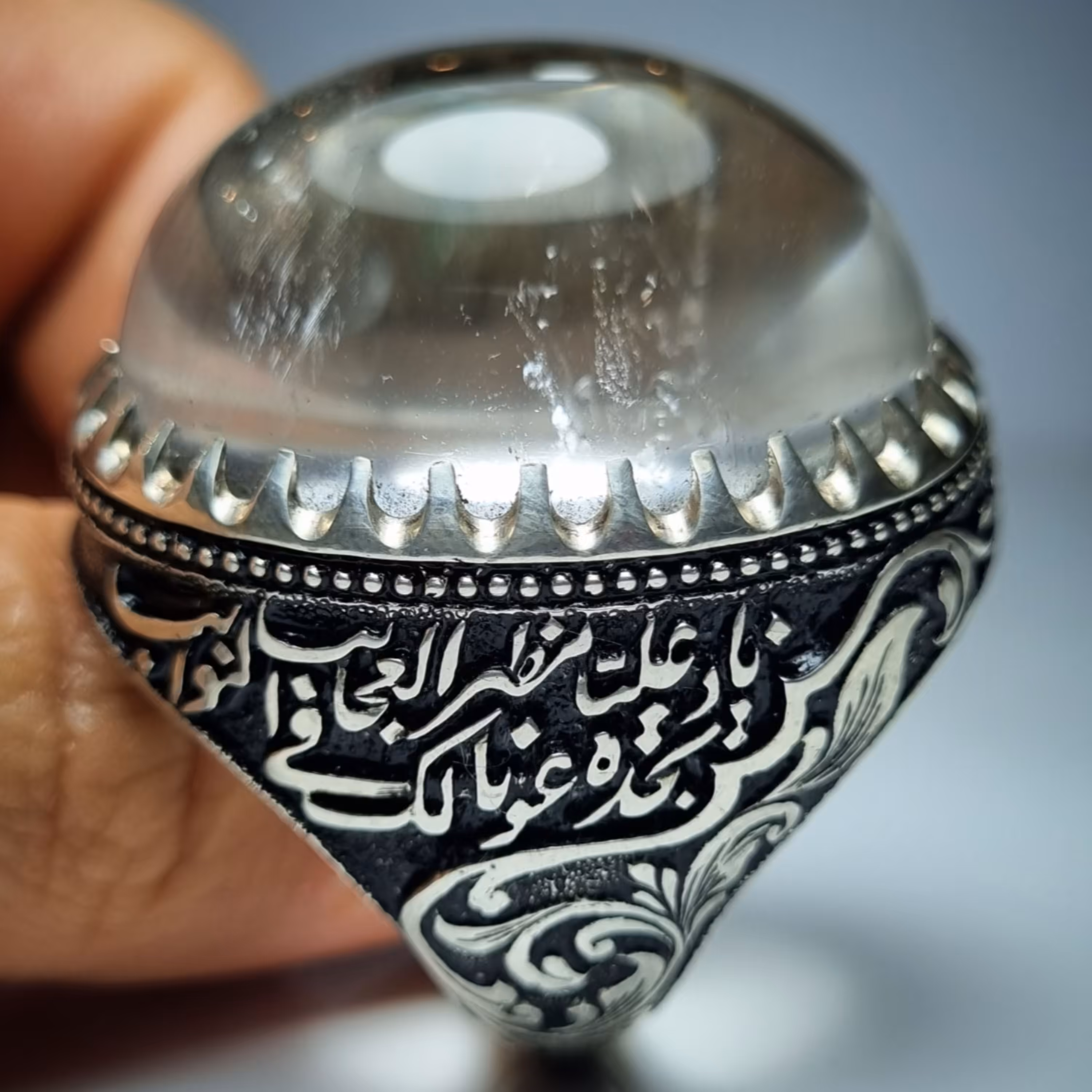 انگشتر دُر نجف ارزشمند  و فوق کلکسیونی 