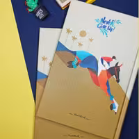 دفتر  100برگ سایز رقعی کد107