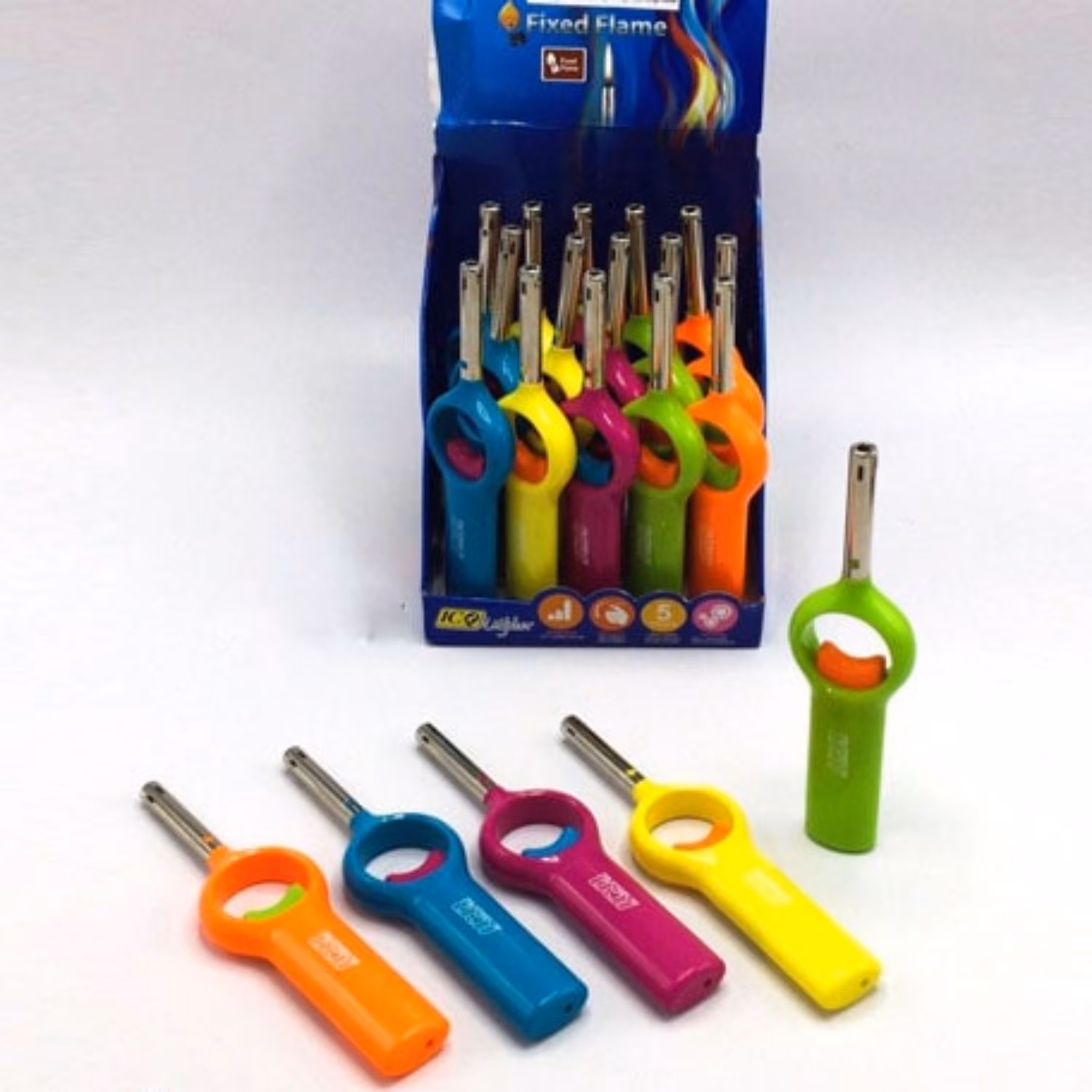 فندک دکمه وسط لوله بلند  