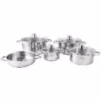 سرویس قابلمه پارس استیل کف سه لایه (9 پارچه)