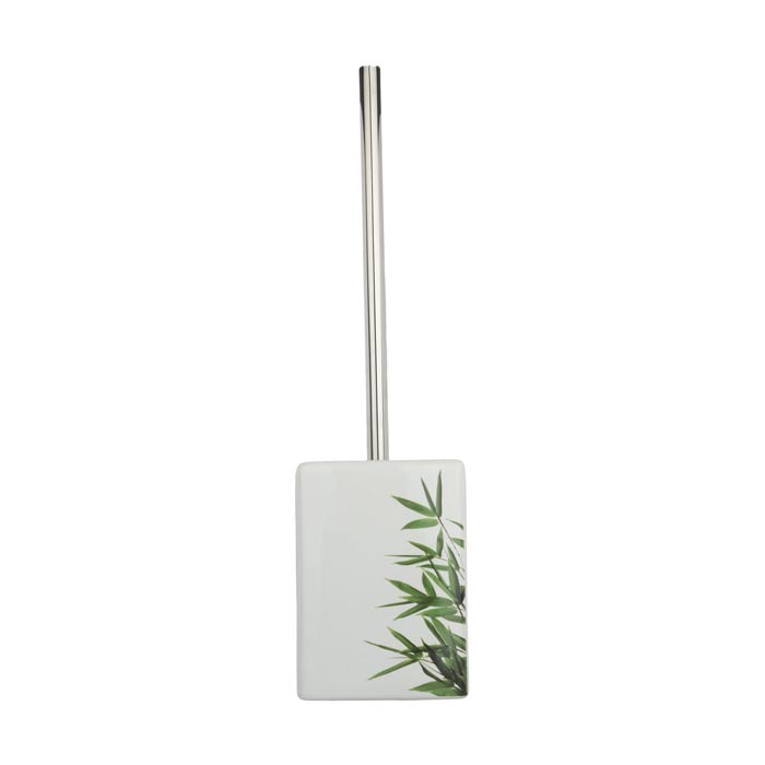 فرچه توالت شوی سرامیکی مدل Bamboo طرح گل آلمانی