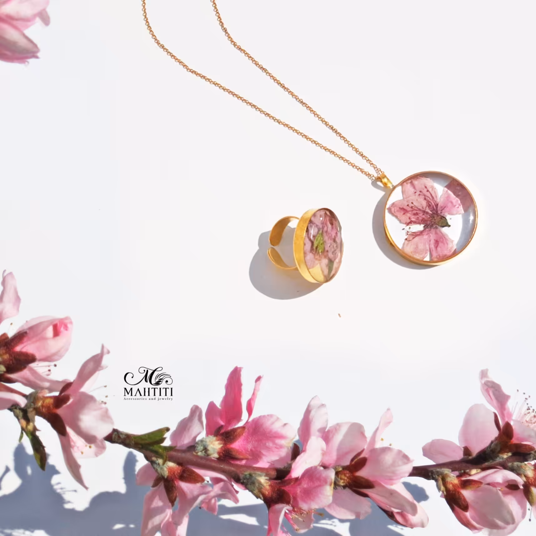 نیم ست شکوفه هلو