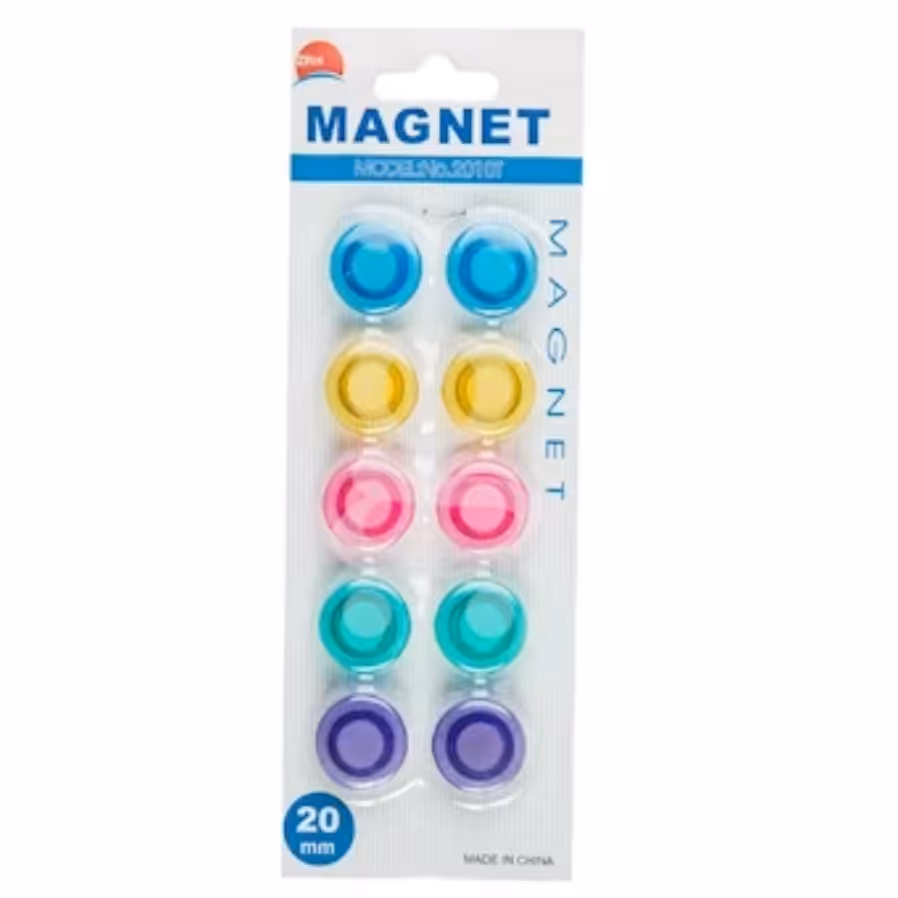مگنت دایره ای بسته 10 عددی سایز کوچک