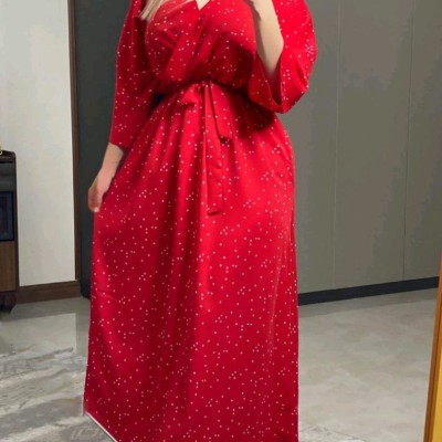 سارافون زنانه کرپ مدل انار