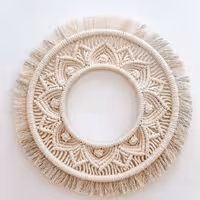 قاب آینه مکرومه بافی بهارنارنج