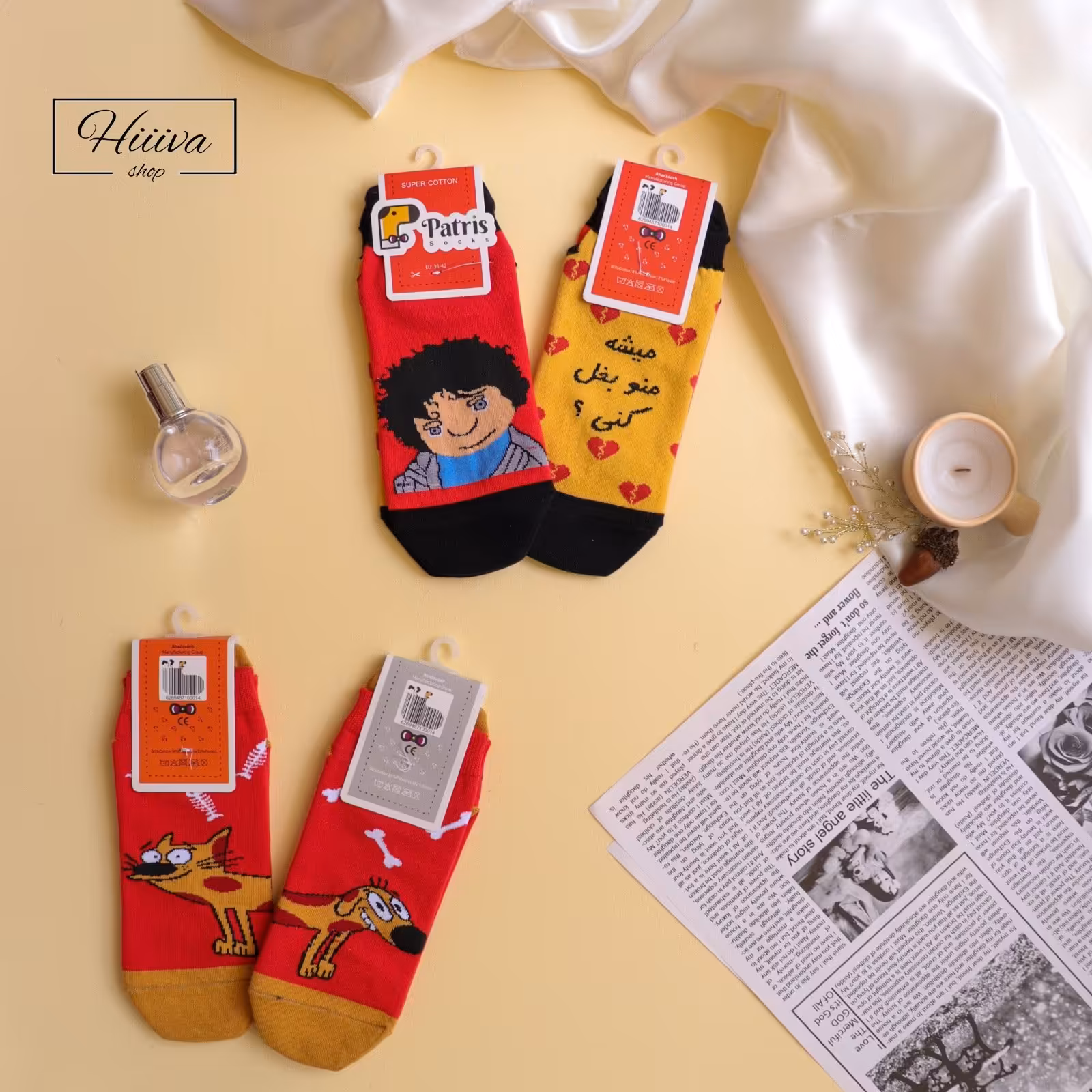 جوراب  طرح دار