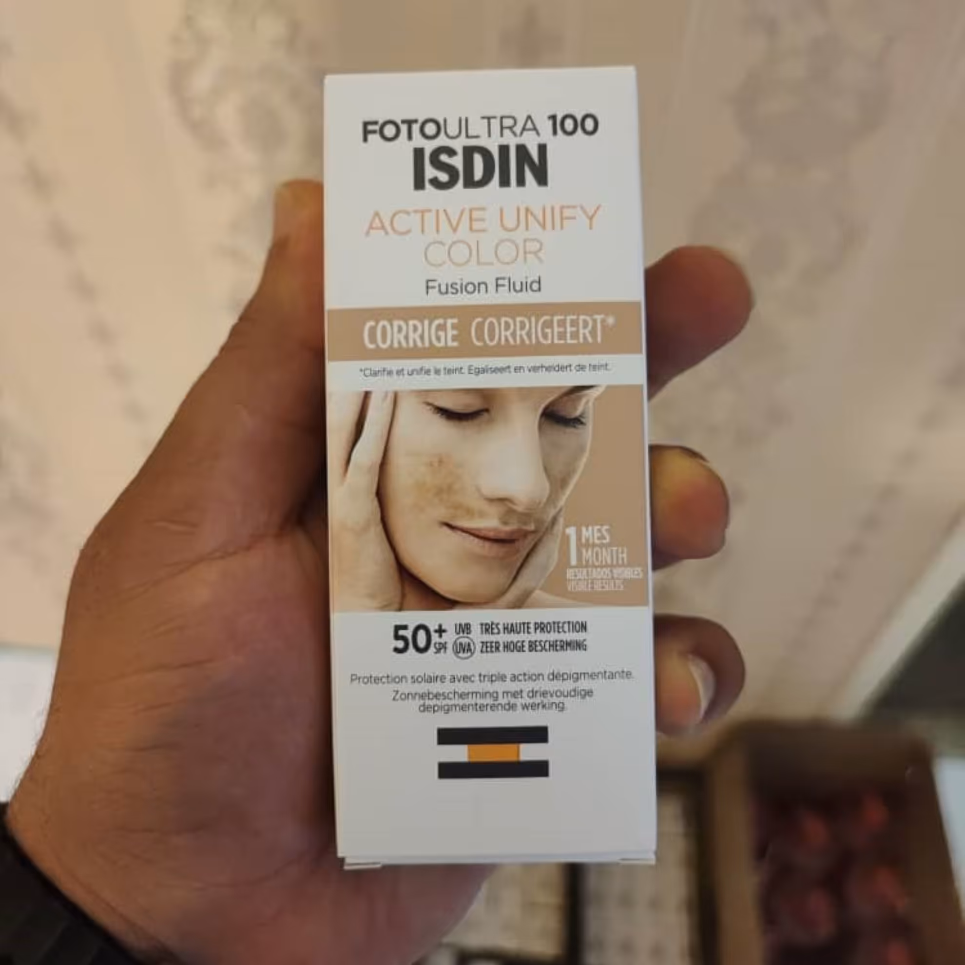 ضد آفتاب اکتیو یونیفای  رنگی ایزدین 50 میلی لیتر