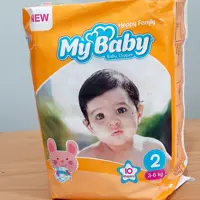 پوشک مای بی بی نارنجی سایز 2 تعداد10 عددی مناسب 3تا6 کیلوگرم 