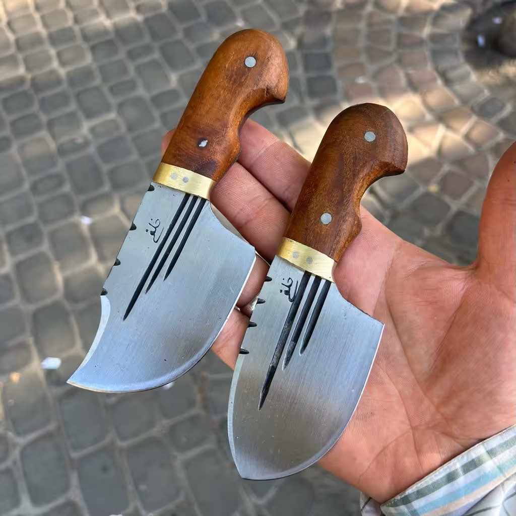 چاقو پوست کن و تیزی پهن خلفی