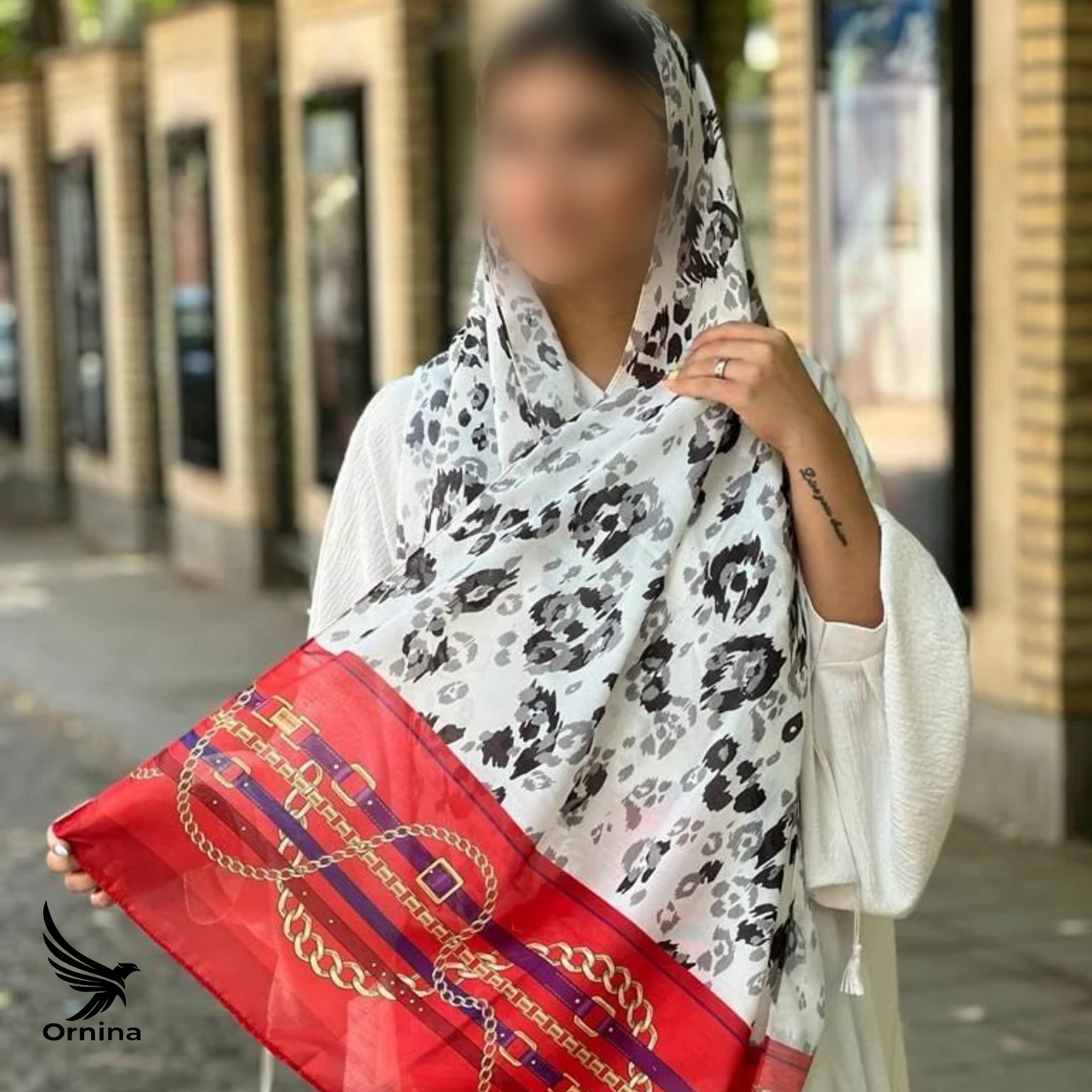 شال نخ مزونی نخ باکیفیت و درجه 1 قواره 70×200 دور دستدوز لیز نیست خنک لطیف سبک تضمین و گارانتی کیفیت محصول