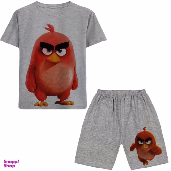 ست تیشرت و شلوارک پسرانه مدل انگری برد کد N52