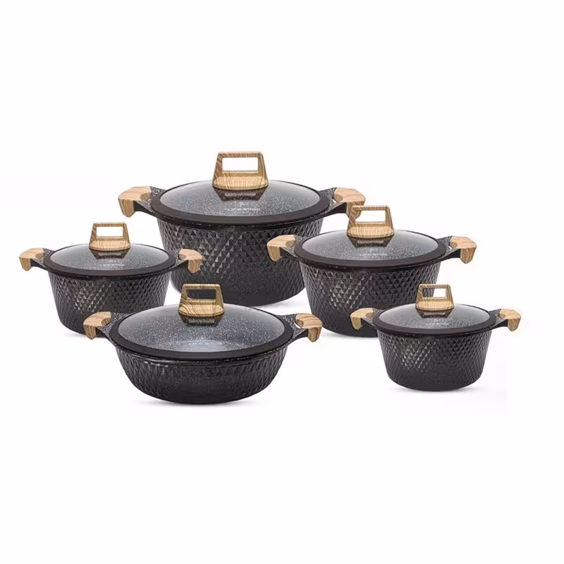 سرویس قابلمه گرانیتی 10 پارچه لایف اسمایل مدل MR10 | ژینال