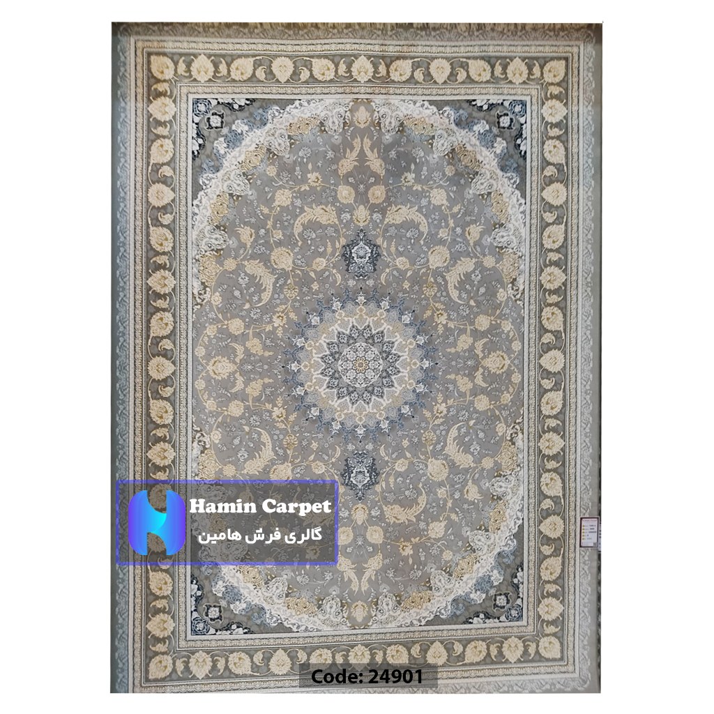 فرش 6 متری 1200 شانه تراکم 3600  نخ اکلریک گل برجسته کد  AR24901