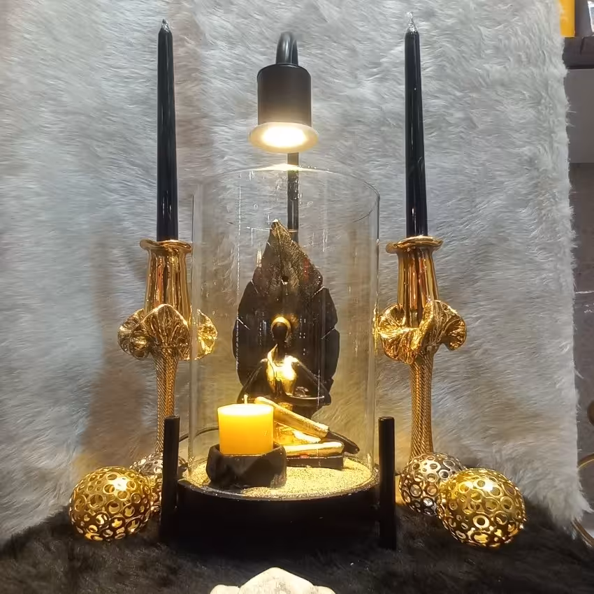 جا عودی شیشه ای مدل ریما.جا شمعی و جا عودی یوگا مدل ریما.شب خواب یوگا