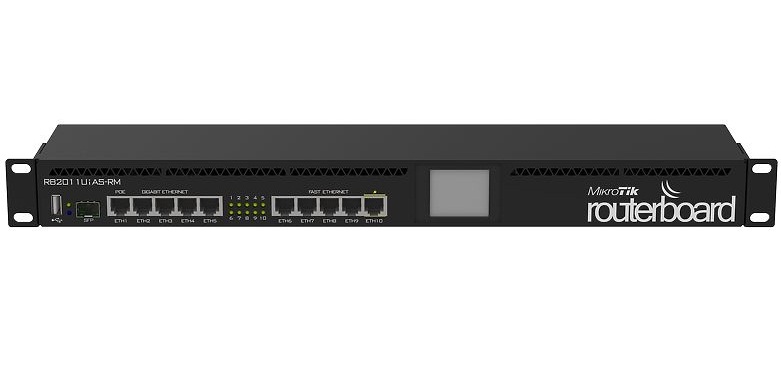 روتر شبکه 10 پورت میکروتیک مدل RB2011UiAS-RM