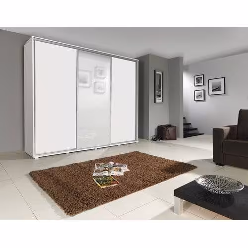 کمد لباس ام دی اف دو درب ریلی متحرک کد 8053