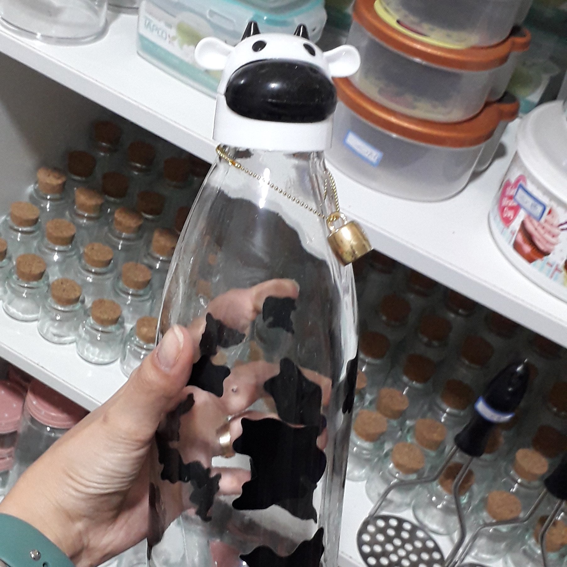 بطری شیر طرح فانتزی(گاوی)