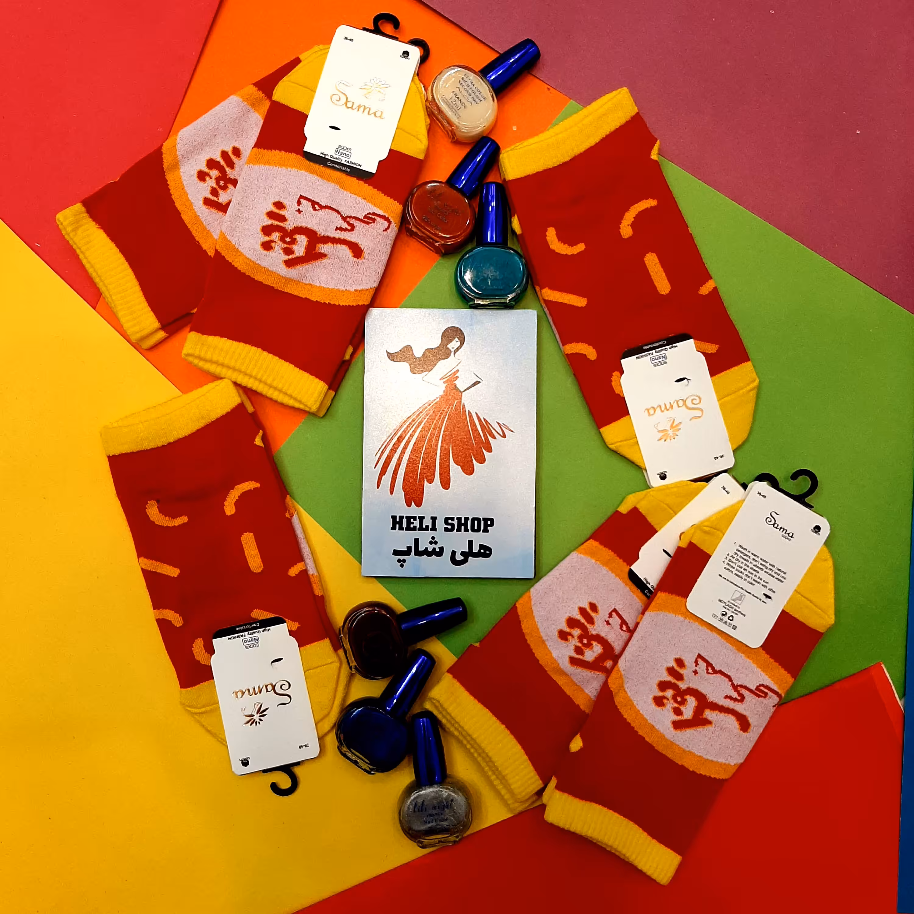 جوراب فانتزی پفک نمکی