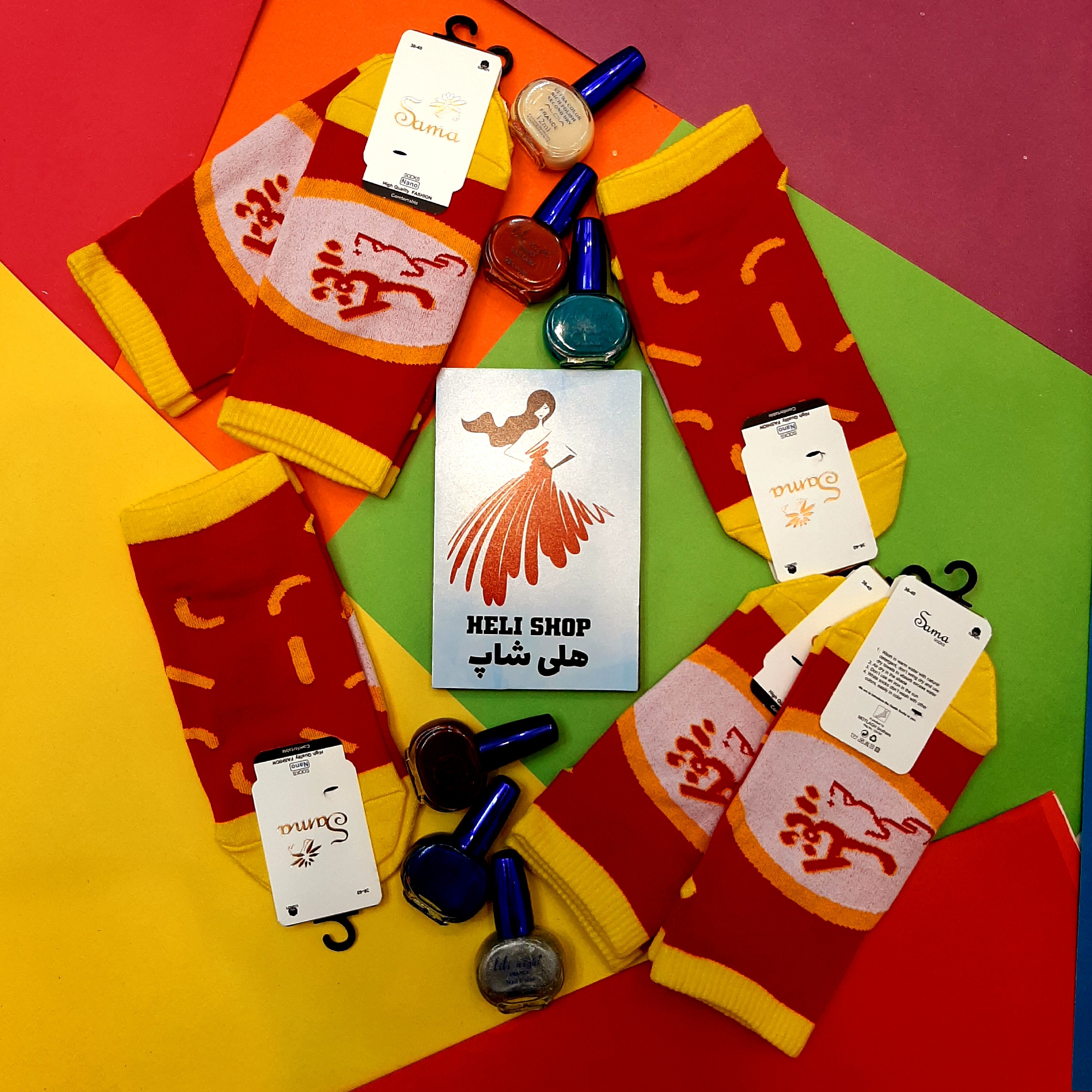 جوراب فانتزی پفک نمکی