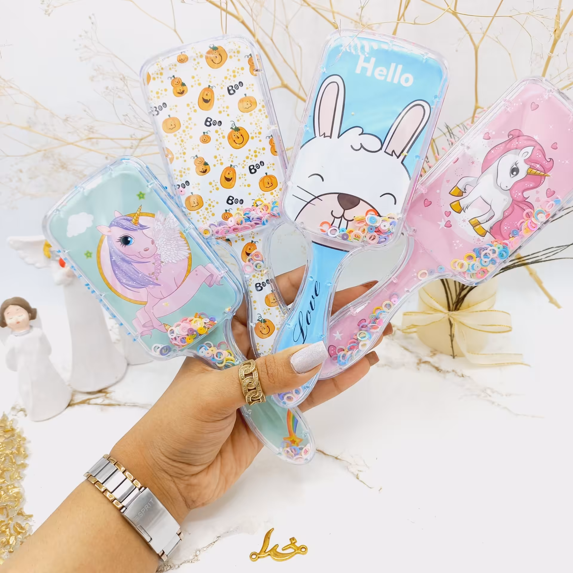 شانه مو بچگانه طرح فانتزی مکعب

