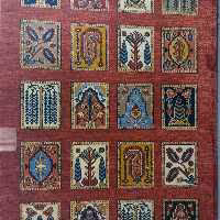 فرش پاتریس  فرش گلیم بختیاری 400شانه طرح کد  9934سایز کناره یک در یک ونیم متری