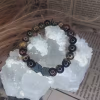 دستبند جذاب چشم ببر  و حدید