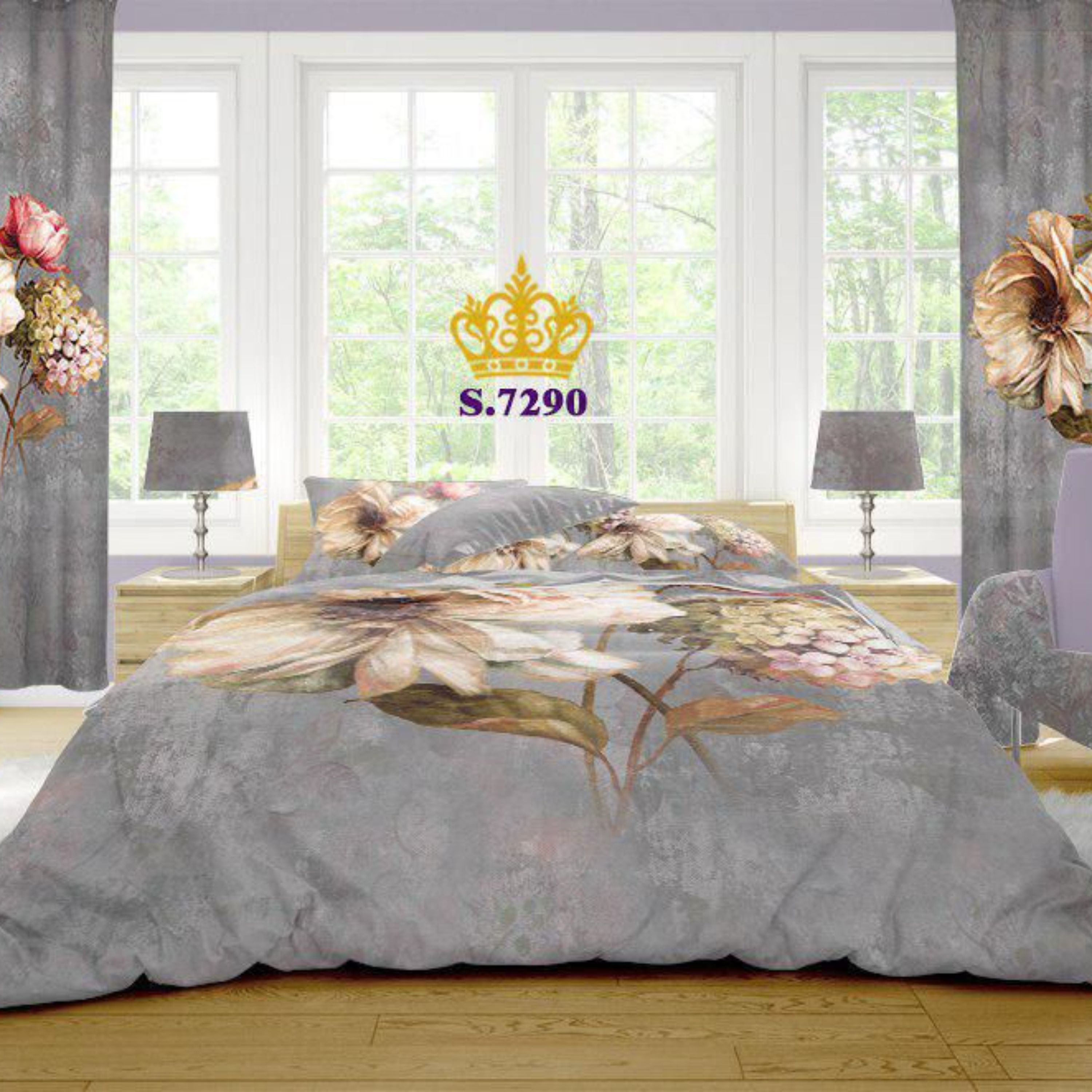 ست خواب مخمل 2نفره - کد 7290