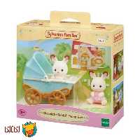 اسباب بازی سیلوانیان فامیلیز مدل Chocolate Rabbit Twins Set کد Esf5432-C