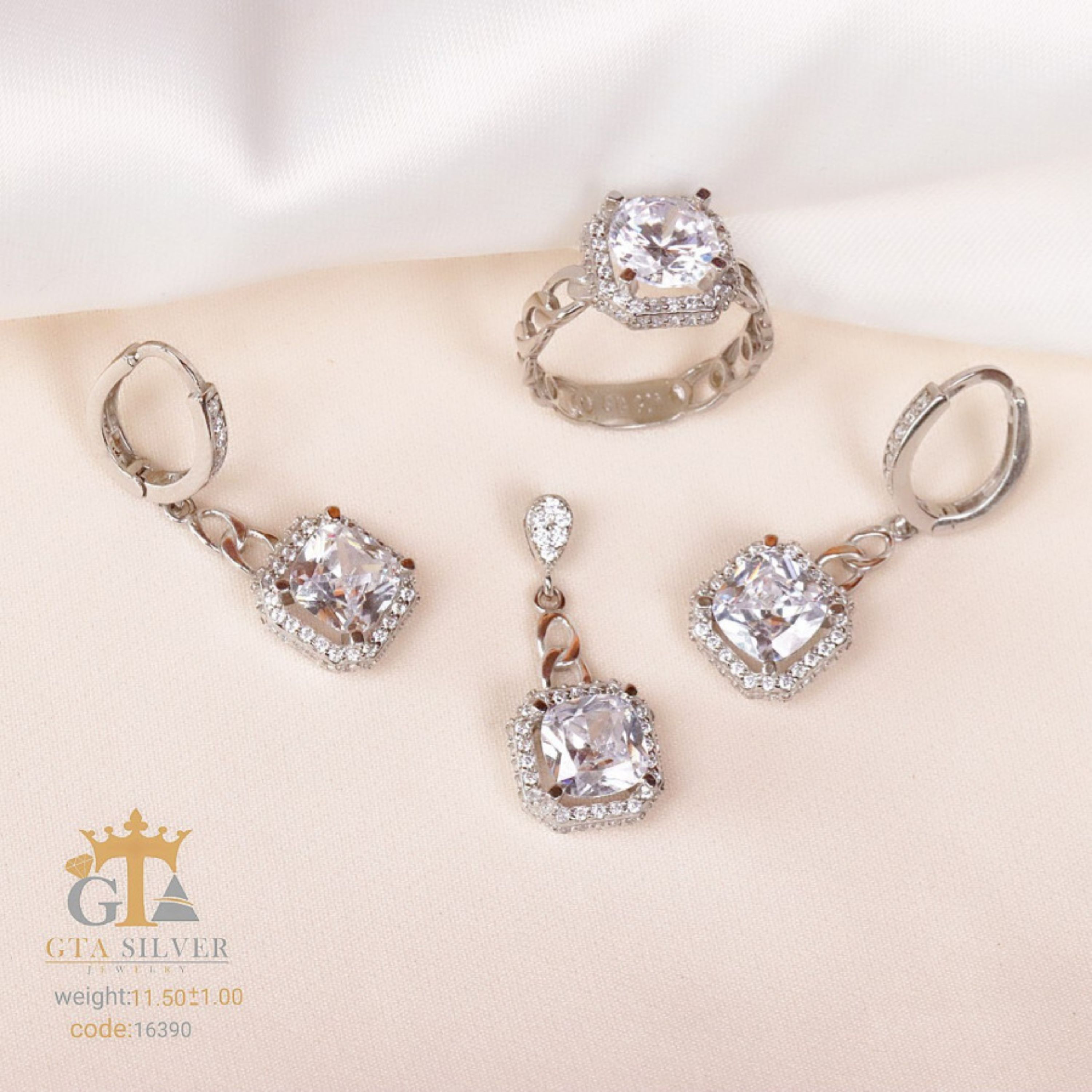 نیم ست نقره میکرو کد 16390-12