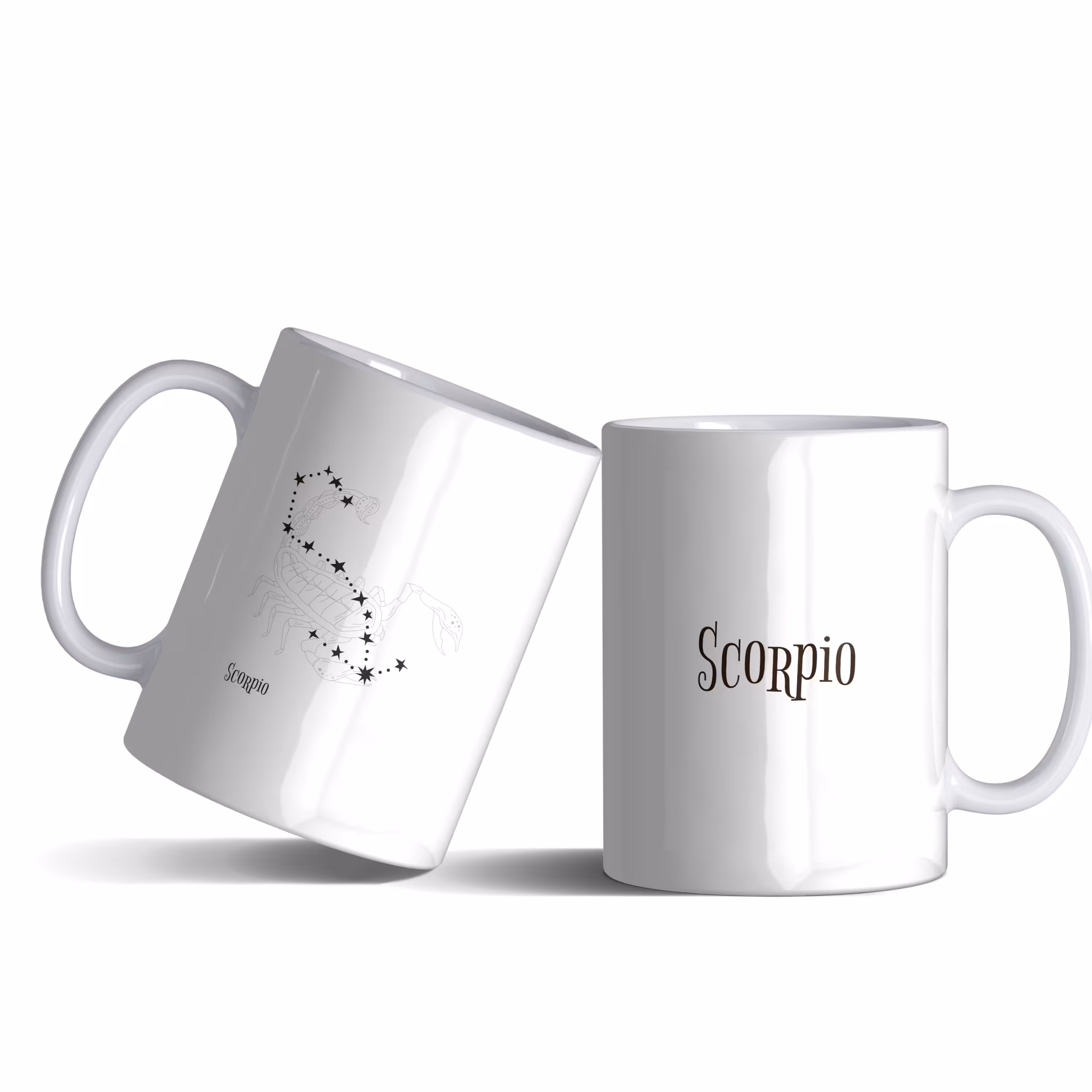 لیوان (ماگ) ماه تولد با متن SCoRpio با طرح عقرب