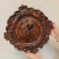 ساعت دیواری سنگی. رنگ شاپان طرح چوب. قابل اجرا در رنگ های مختلف