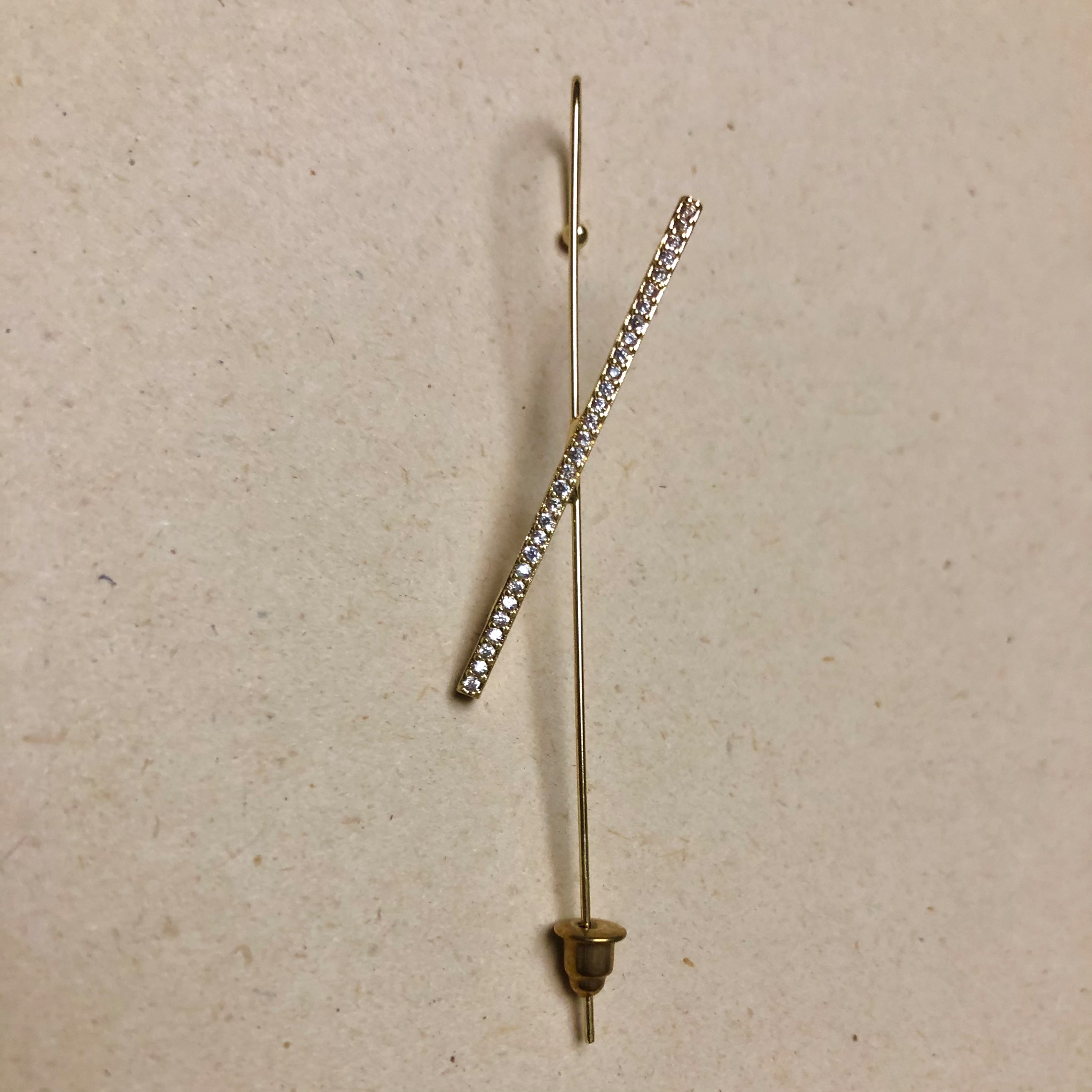 گوشواره کراس خطی دخترانه
