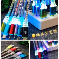 کابل شارژر LED  چراغ دار میکرو